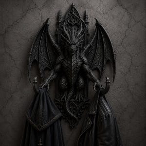 Dragon Wall Hook STL | Gothic Dragon Coat Hanger | Fantasy Wall Mounted Key Holder | Resin 3D Print STL File