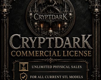 STL Commercial License | Commercial Use License for 3D Printable STL Models | Unlimited Physical Prints & Sales