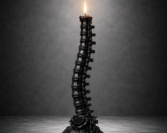 Spine Candlestick Holder | Gothic Home Decor (STL Download)