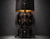 Skeleton Lamp STL File | Gothic Ribcage Lighting, Home Decor (Digital Download)