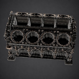3D Printable V8 Engine Block Pen Holder, Automotive Desk Organizer (STL File)