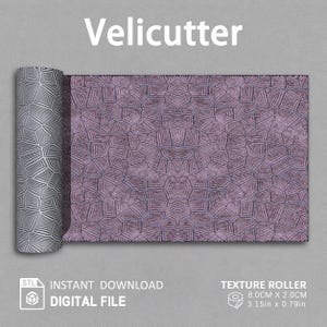 Geometric Polygon Stone | Polymer Clay Seamless Texture Roller | Digital STL File