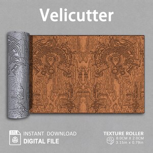 Cyberpunk Matrix | Polymer Clay Seamless Texture Roller | Digital STL File