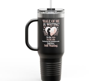 Tazza termica da viaggio Still Standing con design a bussola / Bicchiere termico isolato da 40 oz