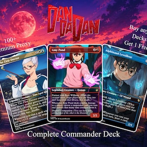 DanDaDan Anime Custom EDH Proxy Deck – 100 Card Partner Commander Build with Tokens