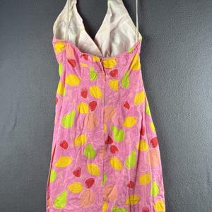 Vintage White Label Lilly Pulitzer Halter Anna halter Top Dress Size 2 image 5