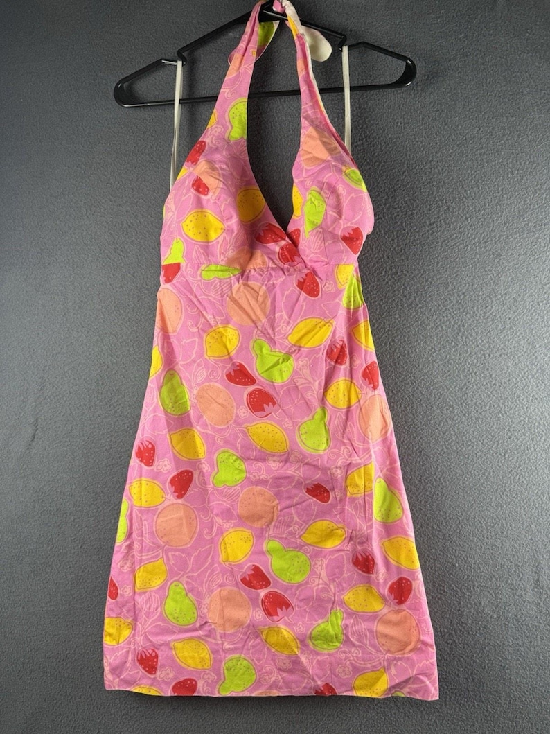 Vintage White Label Lilly Pulitzer Halter Anna halter Top Dress Size 2 image 1