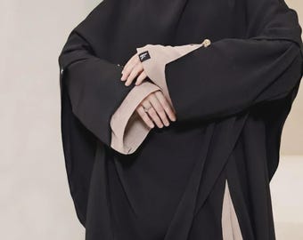 Anti-UV Abaya Mekka | Anti-uv-stof, zonbescherming UPF 25, lichtgewicht bescheiden jurk