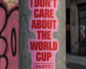 I Don't Care World Cup Sticker SVG, Funny Sports Cut File (Digital Download)