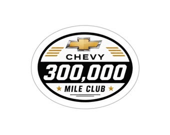 Chevy 300.000-Meilen-Club-Aufkleber | Ausgeschnittener Autoaufkleber