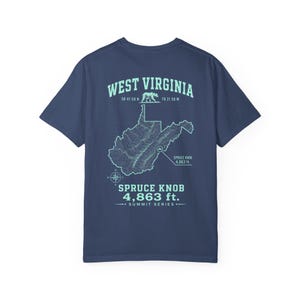 Spruce Knob West Virginia T-Shirt | State Outline, Black Bear Graphic