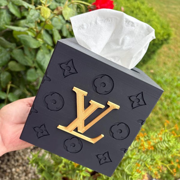 Luxury Inspired Monogram Tissue Box