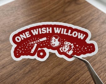 One Wish Willow, Obsession 2026 Horrorfilm Kiss-Cut Aufkleber Aufkleber Automagnet, für Wasserflaschen, Laptops, Phone Cases, Perfect