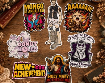 Dungeon Crawler Carl Vinyl Sticker Set: Donut, neuer Achievement Sticker