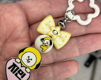 BT21 Chimmy Beaded Keychain (Fan-Made)