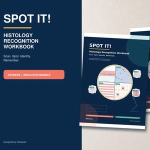 Histology Study Guide Workbook | Microscope Slide Identification | Lab Practical PDF + Educator Answer Key