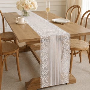 Lace Table Runner Wedding Decor Black White Lace Tablecloth Overlay Reception Table Setting Bridal Shower Party Decoration White Lace Runner
