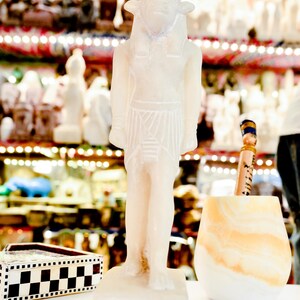 Heavy Unique Egyptian Goddess Hathor large Statue Marble Stone Made in Egypt