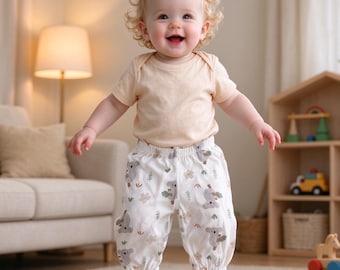 Baby Koala Print Pants, Breathable Mesh Toddler Jogger Pants, Elastic Waist Anti Mosquito Pants, Summer Baby Trousers