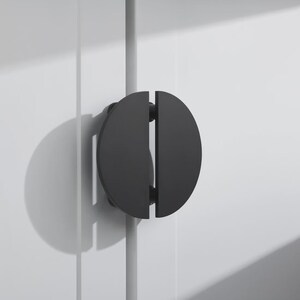 Crescent Half Round Brass Cabinet Pull | Matte Black Kitchen Bathroom Drawer Cupboard Hardware