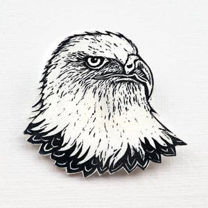Eagle Badge, bald eagle pin, American Eagle brooch