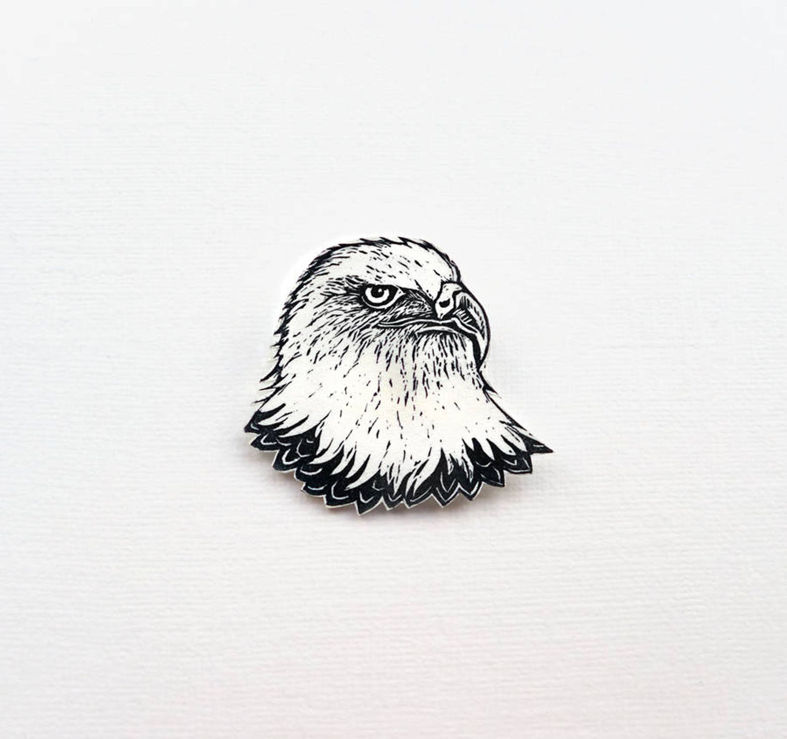 Eagle Badge Bald Eagle Pin American Eagle Brooch Etsy