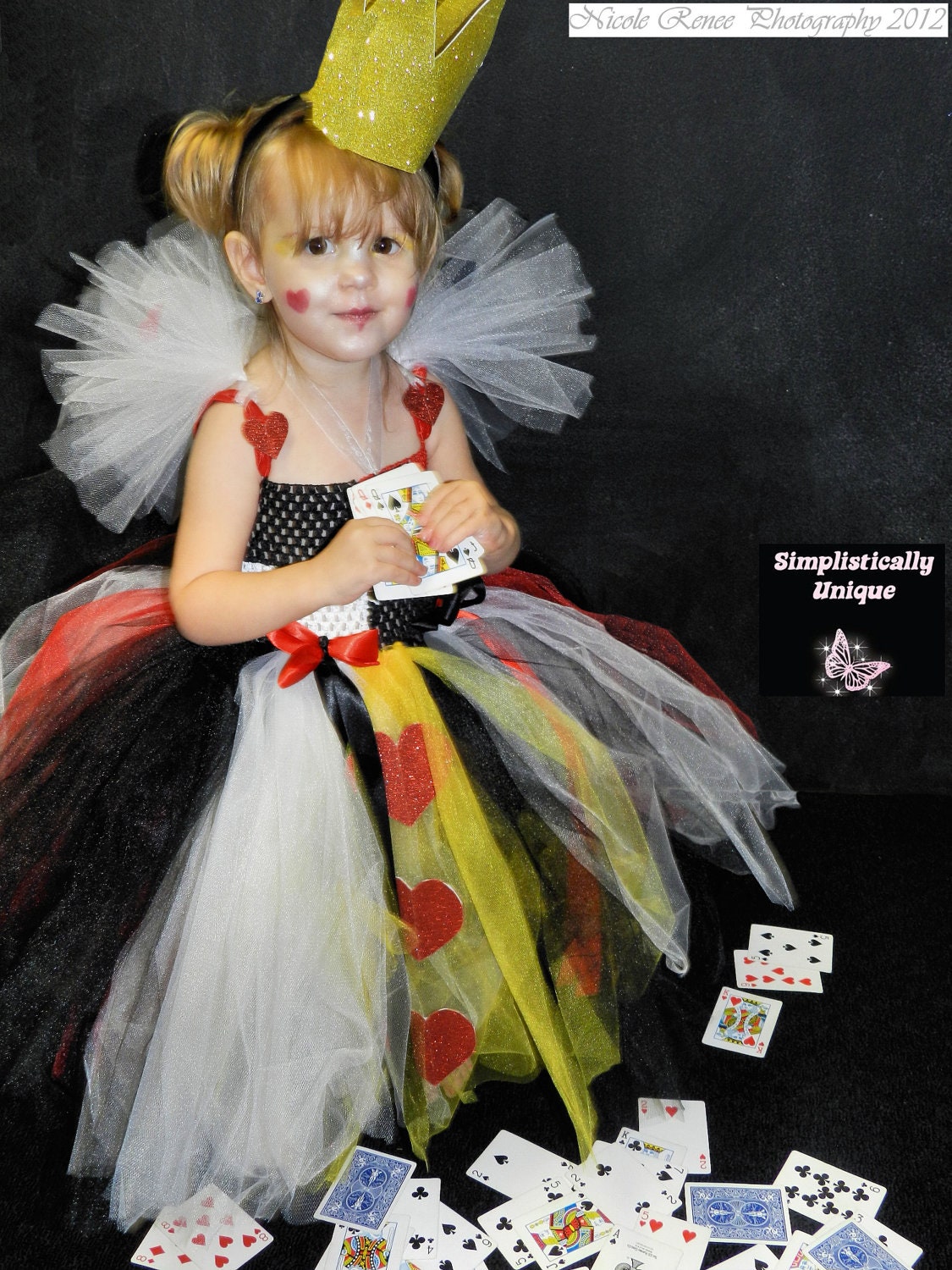 Queen of Hearts Tutu Costume Size 2-4T | Etsy