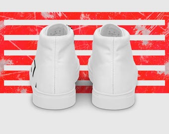 Men’s high top canvas shoes