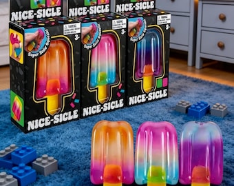 Nee Doh Nice Sicle Squishy Popsicle Juguete Antiestrés Colorido Suave Fisget Regalo para Niños helado