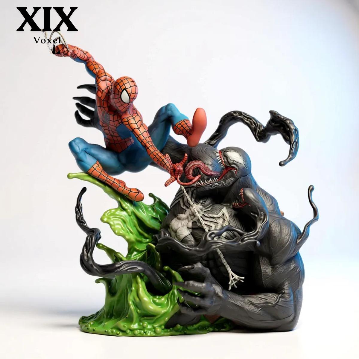 Spiderman vs venom statue - Etsy 日本