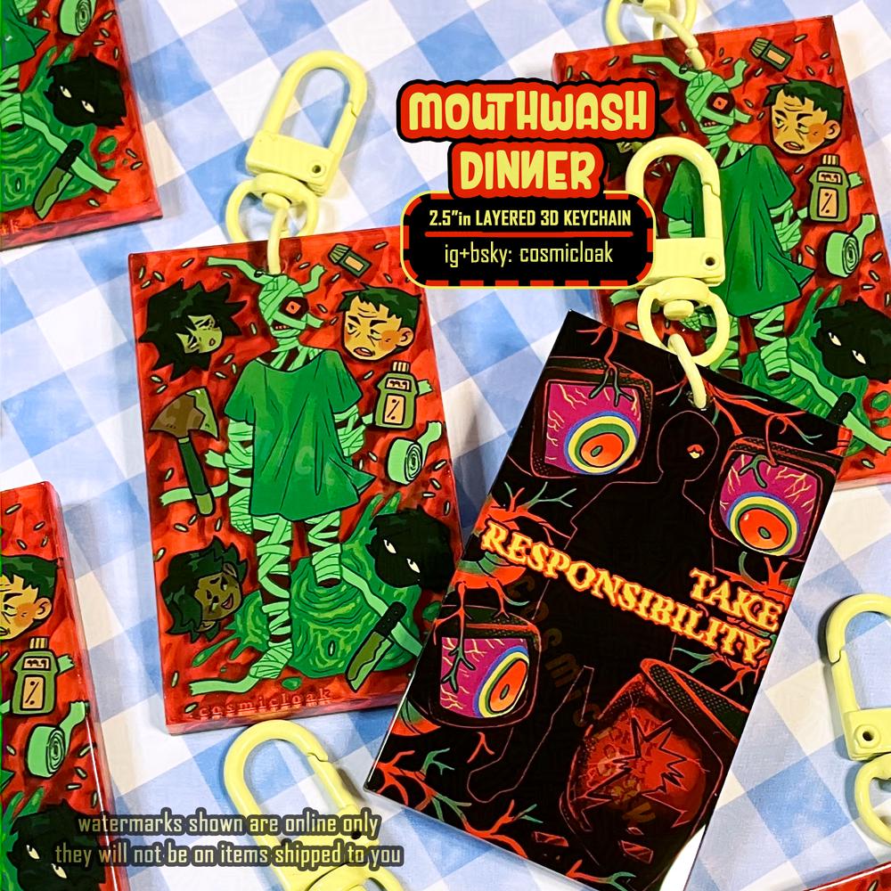 Mouthwashing keychain - Etsy 日本