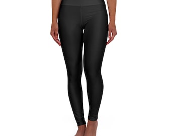 Leggings da yoga a vita alta - Nero con stampa integrale - Abbigliamento sportivo comodo