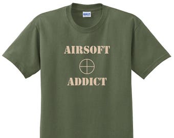 Airsoft Top Ten List T-shirt. This funny shirt makes a great gift for any airsoft player out there.