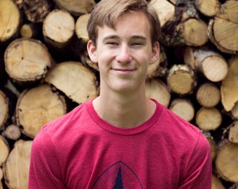 Non-personalized version. Pacific Crest Trail Logo Shirt. Super soft style hiking t-shirt. This version is just the PCT logo