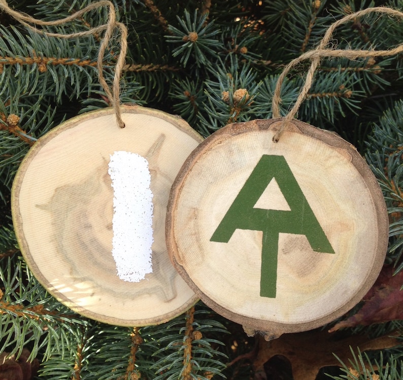 Appalachian Trail Holiday Christmas Ornament Two Sided and Printed on a