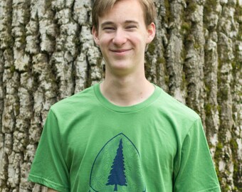 Personalize this Pacific Crest Trail hiking tshirt with your start and ending info. Hand screen printed on a pigment dyed vintage tee.
