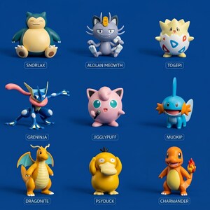Pokemon STL File Bundle for 3D Printing | 500+ Anime Miniatures, Pokeballs & Planters | Digital Download 3D Models