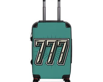 Lucky 777 Reisekoffer — Retro Kasino Jackpot Handgepäck
