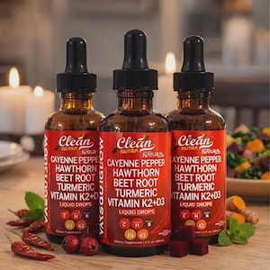 3 Stück Saubere Nutra Cayenne Pfeffer Flüssige Tropfen-Labor getestet - All-in-One Unterstützung für Herz und Kreislauf, tägliche Wellness Ergänzung