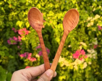 Handmade Wooden Spice Spoon, Salt Sugar Tea Scoop, Natural Kitchen Utensil