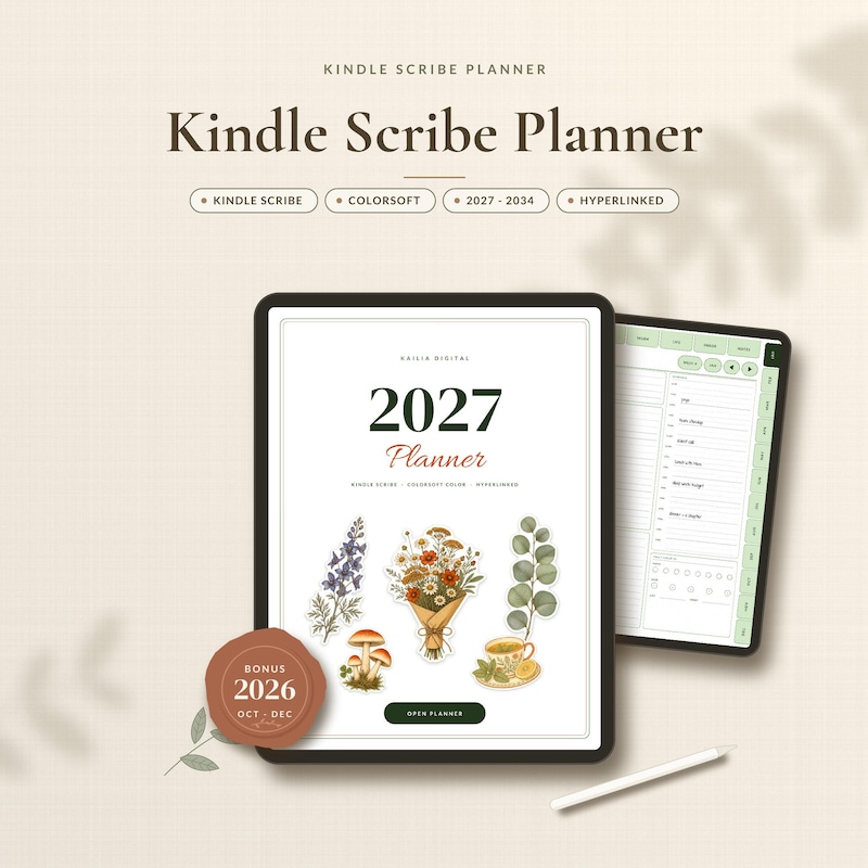 Calendar Note Example Kindle Diary Calendar - Etsy