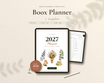 Boox Templates & Planner 2027-2034, Note Air 6C 5C 4C, Go 10.3, Go 7