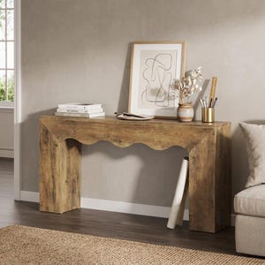 Rustic Wood Console Table, Farmhouse Entryway Table, Narrow Sofa Table, Hallway Accent Table, Modern Rustic Home Decor, Sofa Back Table