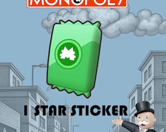 Naklejki Monopoly_Go 1 Star – Szybka dostawa