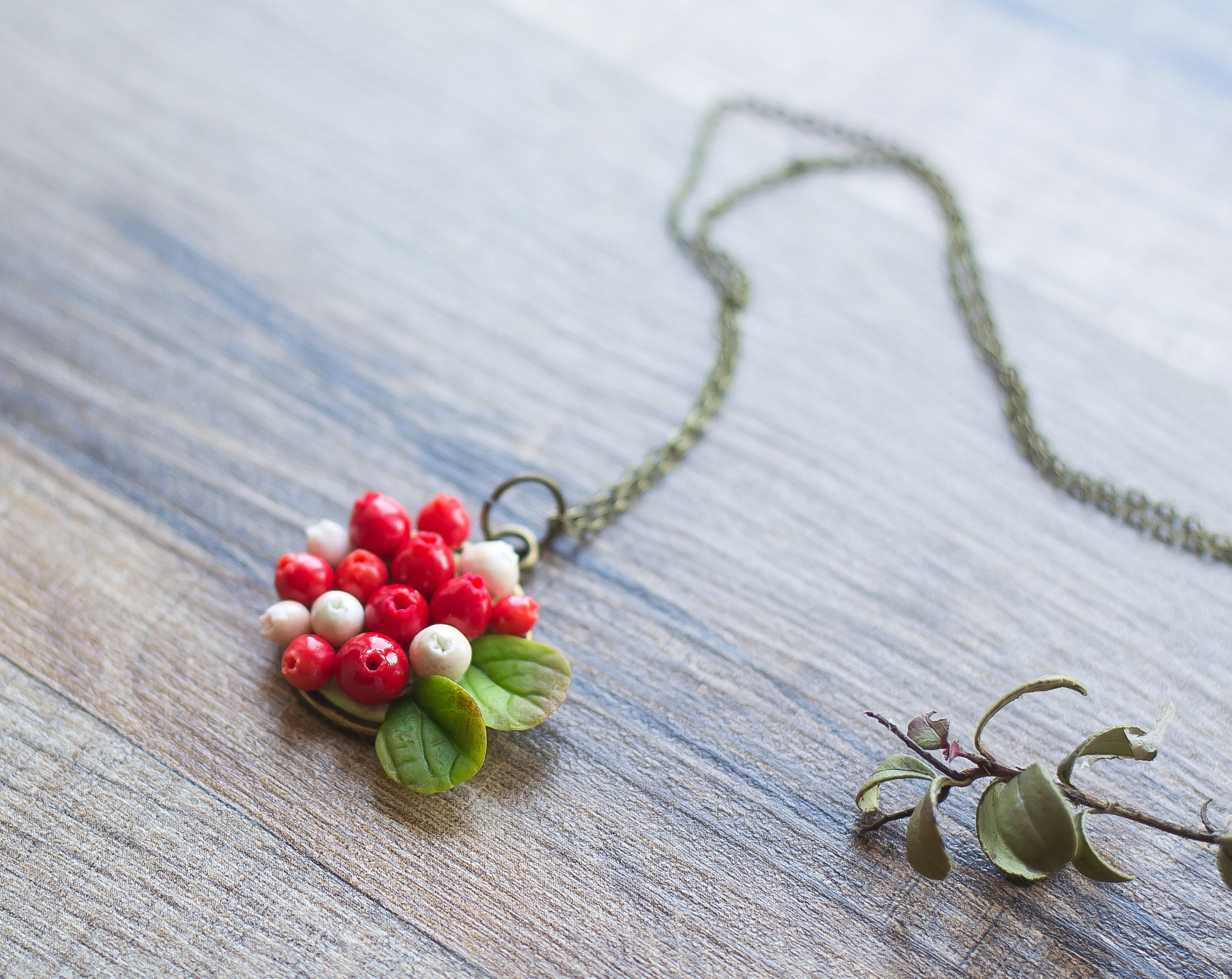 Forest necklace woodland jewelry floral eco friendly nature Etsy