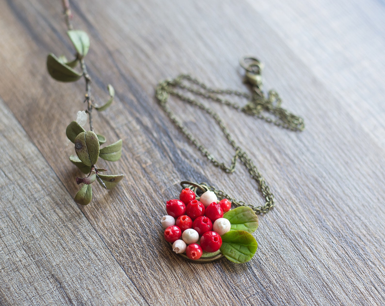Forest Necklace Woodland Jewelry Floral Eco Friendly Nature Etsy