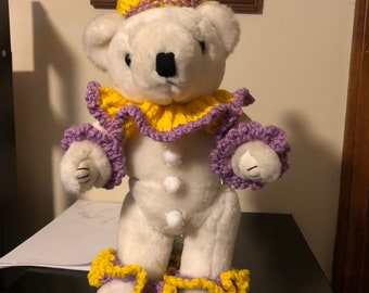 Clown teddy bear