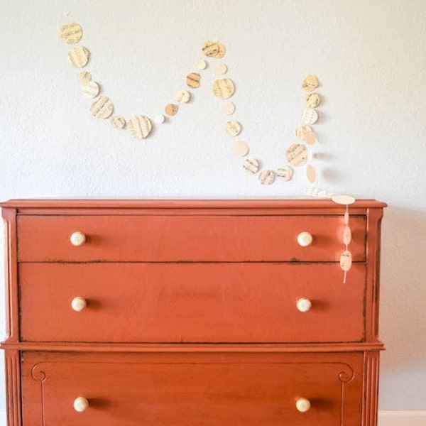 RESERVED FOR RABIA- Vintage hand painted dresser with milk paint