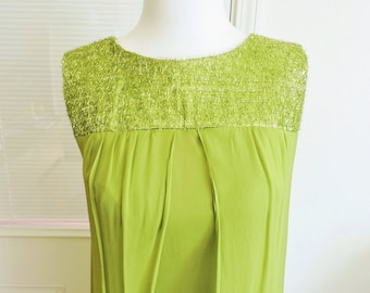 Vintage 1960's Confetti Green Mini Dress