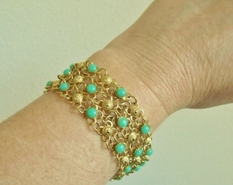 Vintage Grecian Goldtone Bracelet